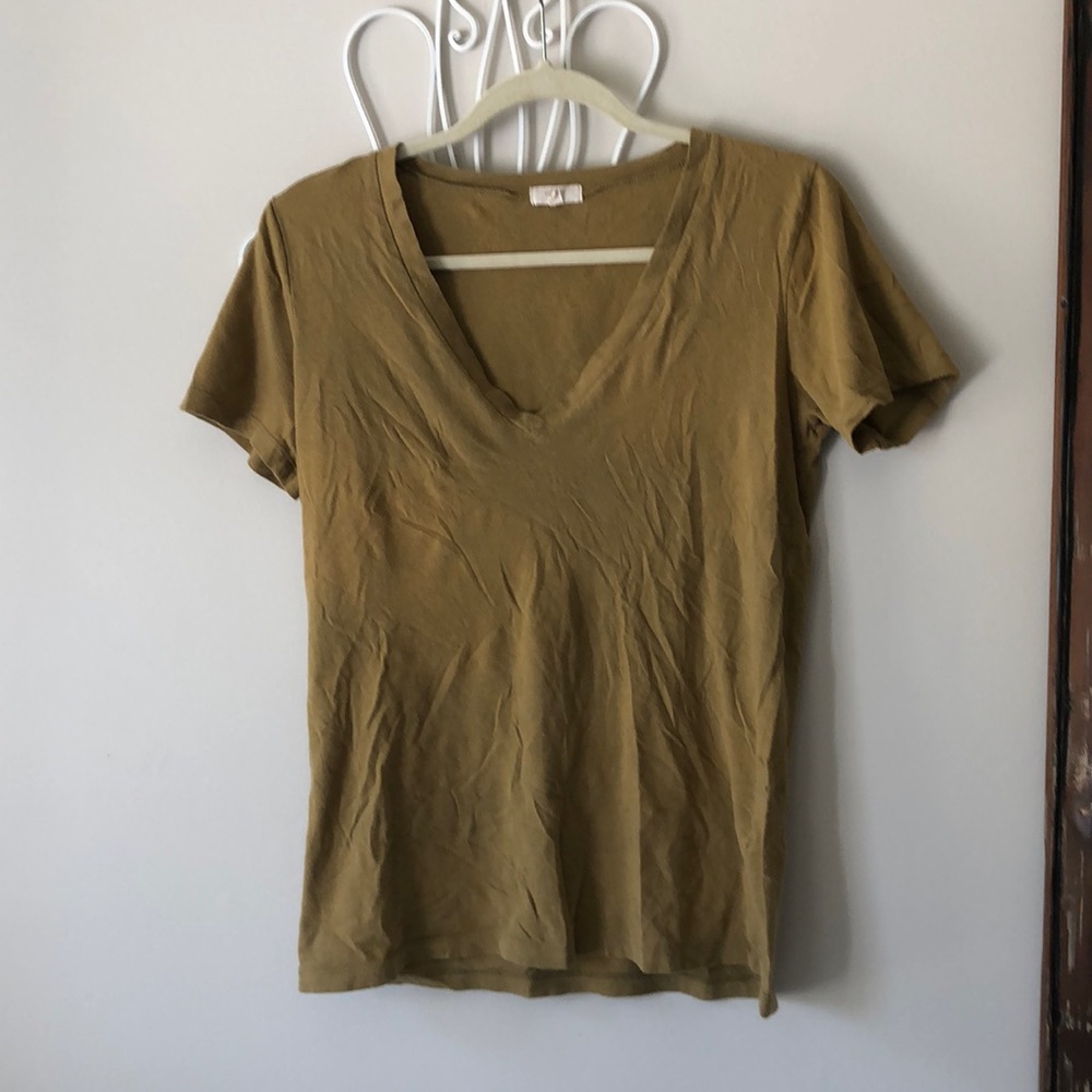 J. Crew olive green v neck tshirt